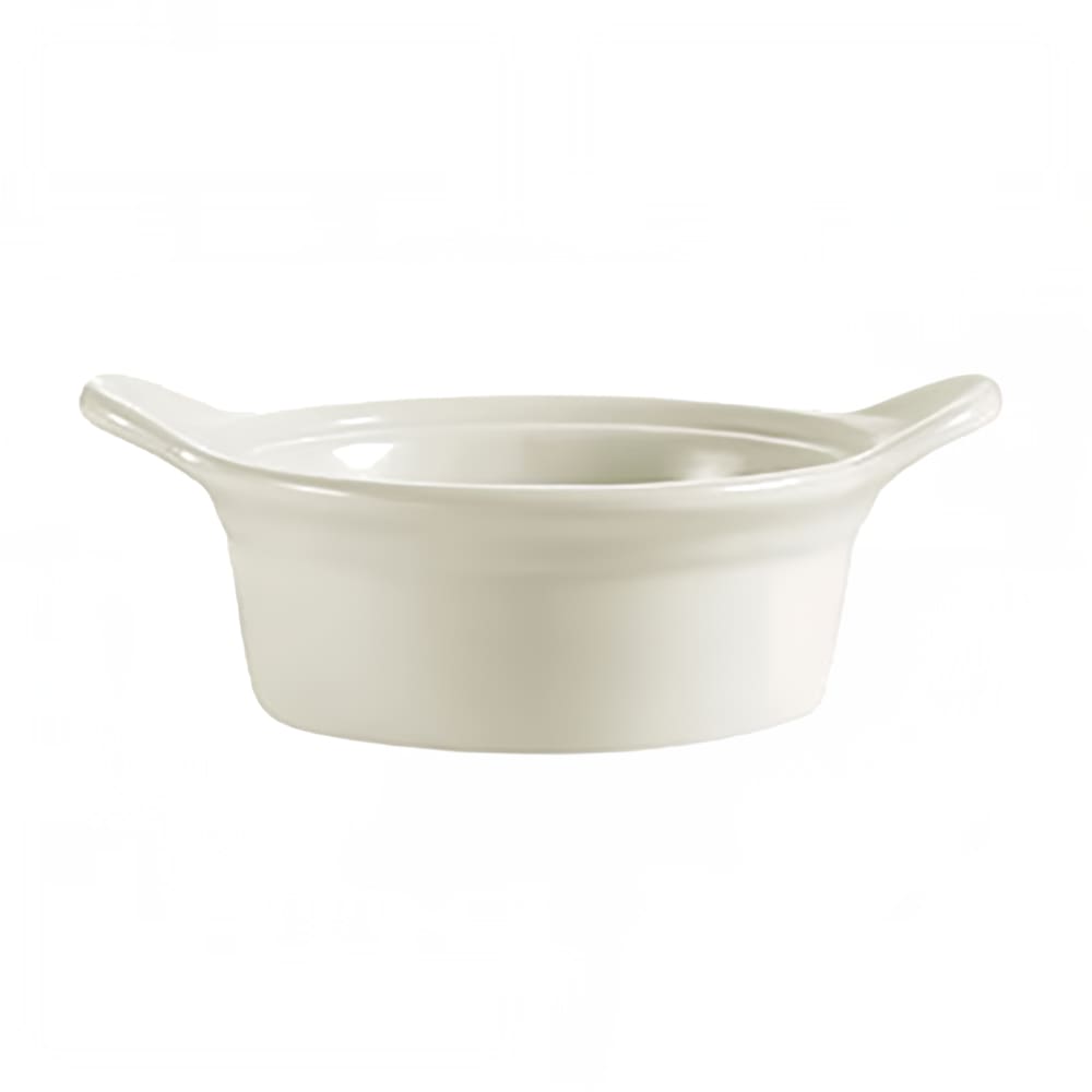 CAC 15 oz. Oval, Porcelain Baking Dish, White (CAS22)
