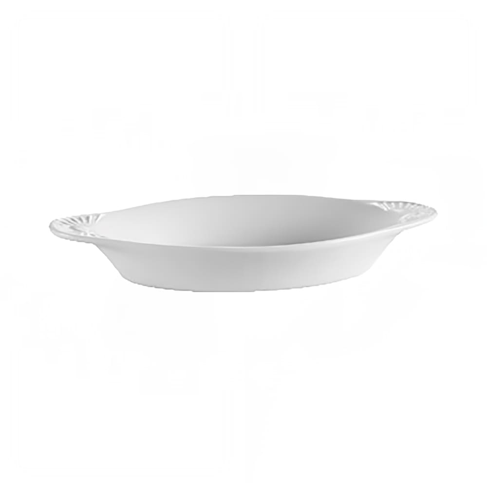 CAC 12 oz. Oval, Ceramic Welsh Rarebit, White (COA12P)