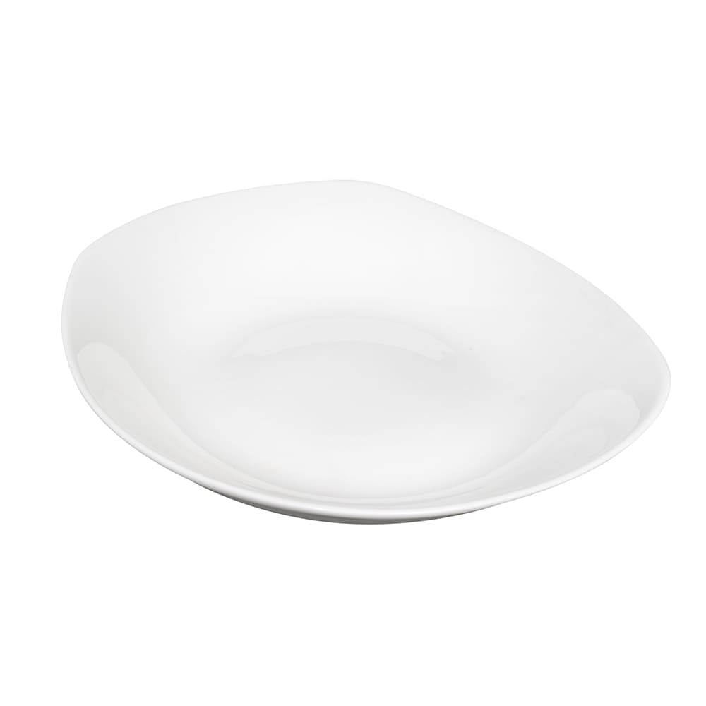 CAC 32 oz Rectangular Everest Salad Bowl - Porcelain, Bone White (EVT-BT10)