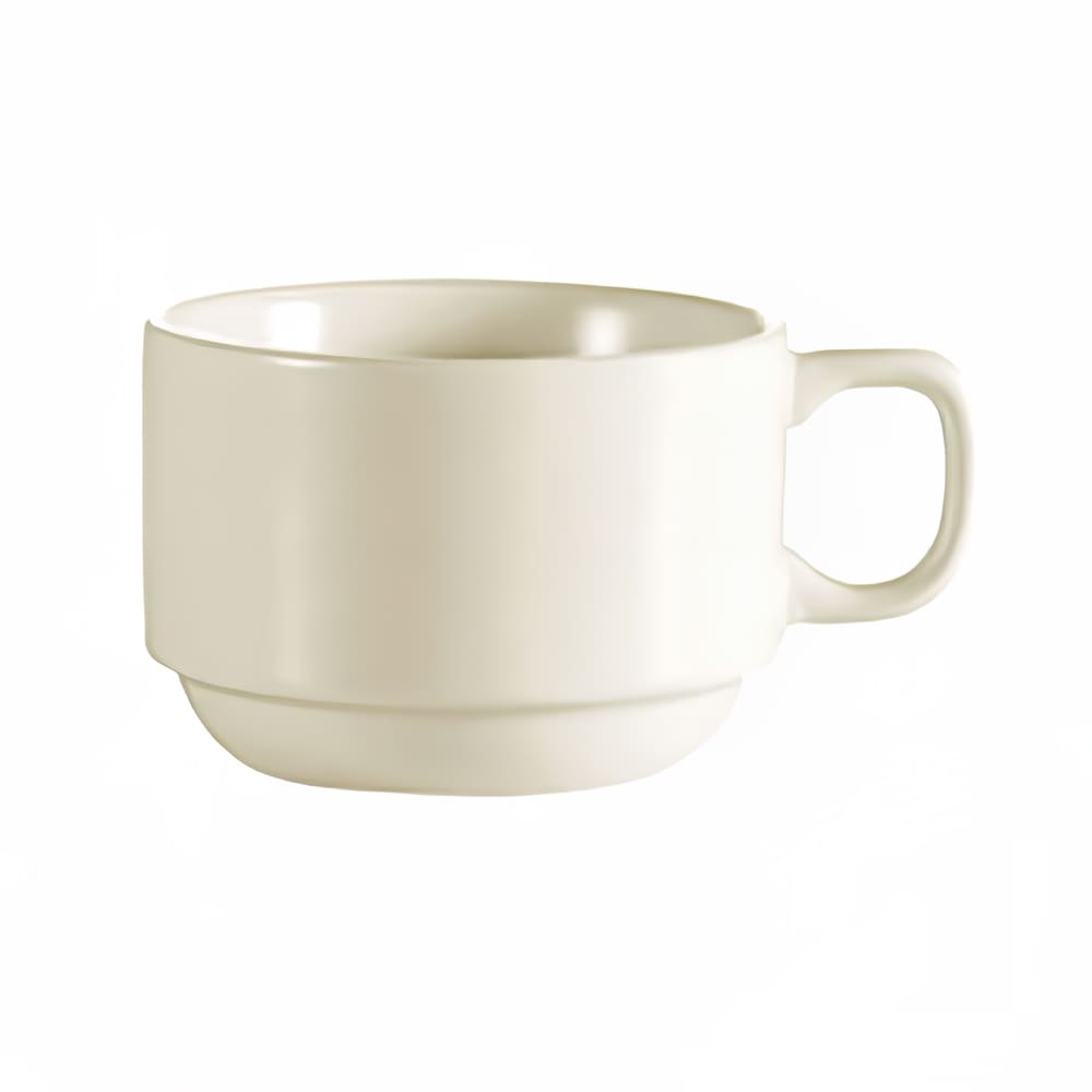 CAC European White Coffee Cup, Franklin, Round (FR-23)