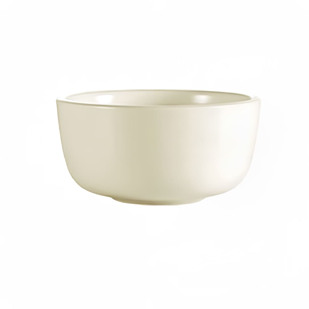 CAC 9 1/2 oz Round Franklin Jung Bowl - Stoneware, European White (FR-95B)