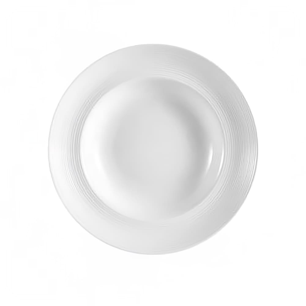 CAC 18 oz Round Harmony Pasta Bowl - Porcelain, Super White (HMY-133)