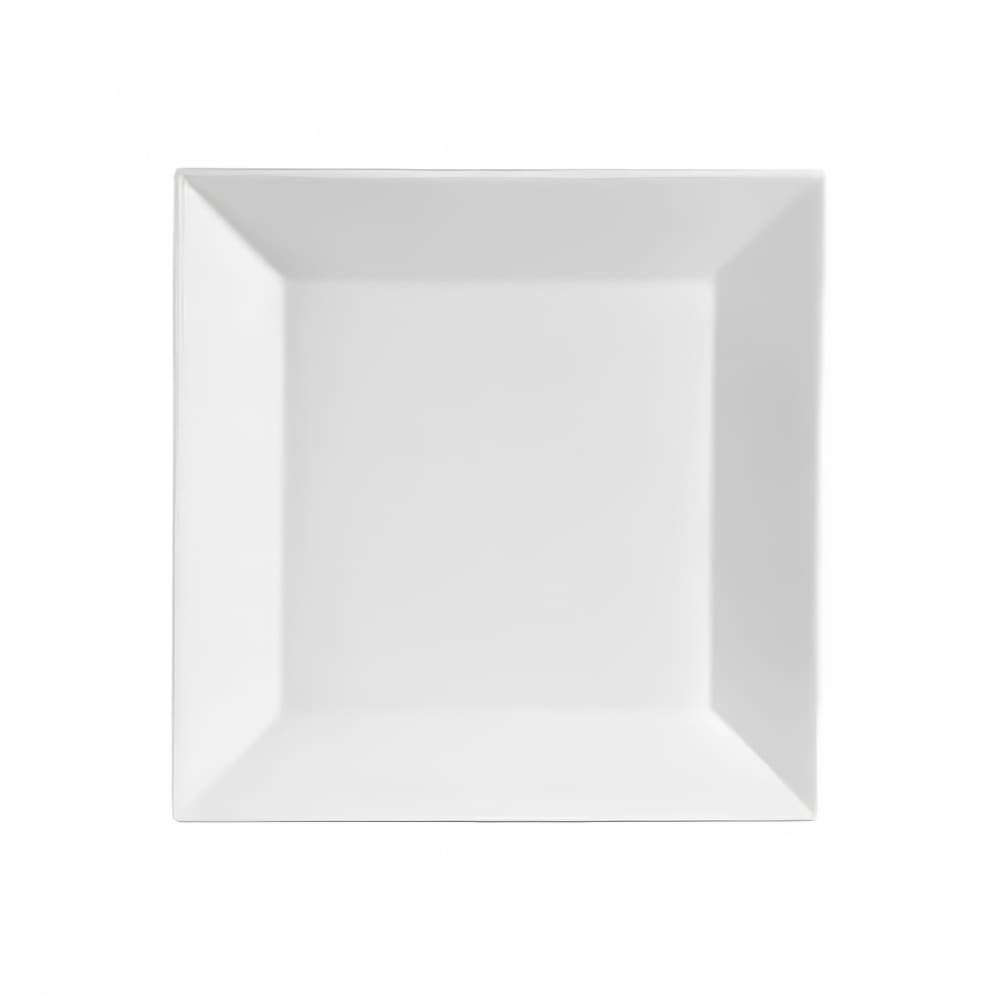 CAC 12" Square Kingsquare Dinner Plate - Porcelain, Super White (KSE21)