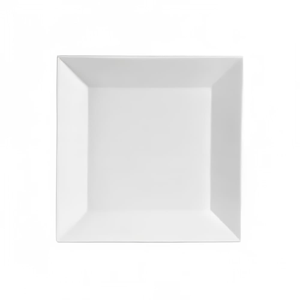 CAC 8" Square Kingsquare Salad Plate - Porcelain, Super White (KSE8)