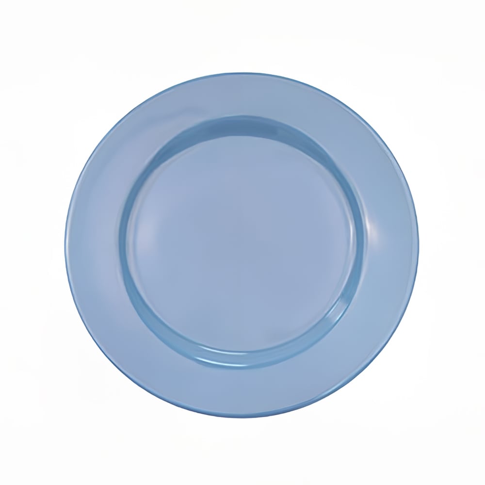 CAC Light Blue Rolled Edge Salad Plate, Las Vegas, Round (LV-7-LBU)