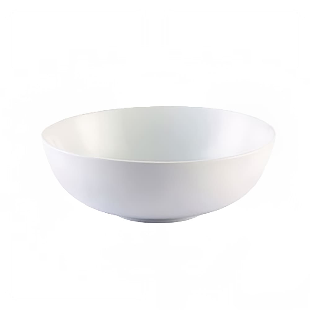 CAC 90 oz Round Mix Salad Bowl - Porcelain, Super White (MXS-10)