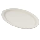 CAC 11 1/2" x 9" Oval American White Narrow Rim Platter, NRC (NRC-13) thumbnail 2