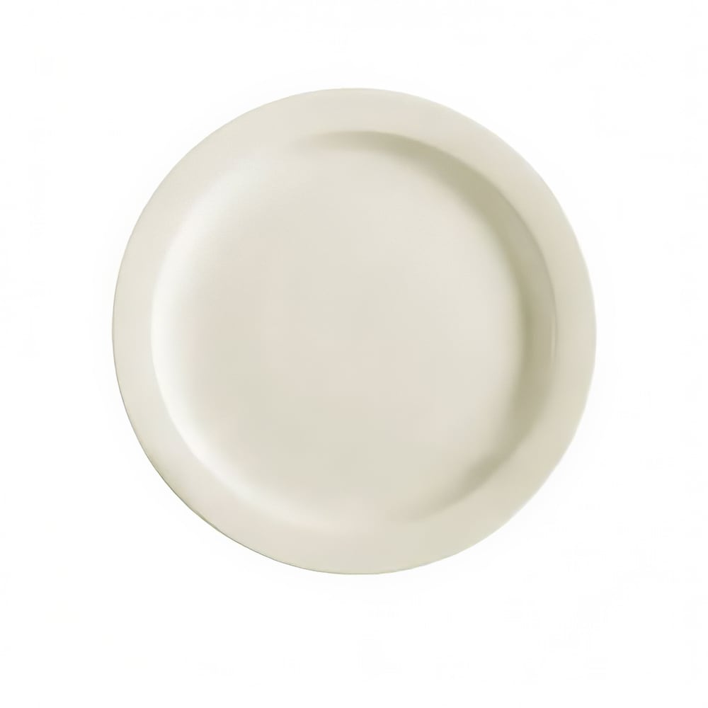 CAC 5 1/2" Round NRC Dinner Plate - Stoneware, American White (NRC-5)