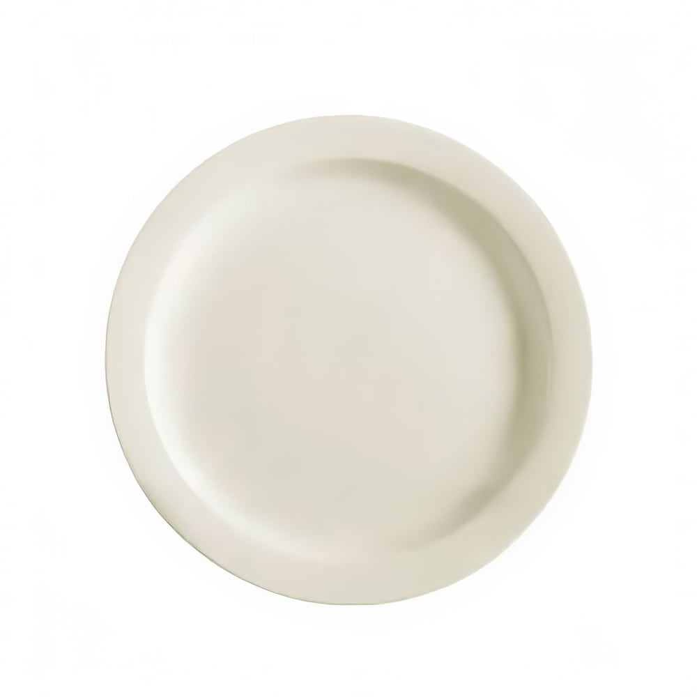 CAC 7 1/4" Round NRC Salad Plate - Stoneware, American White (NRC-7)