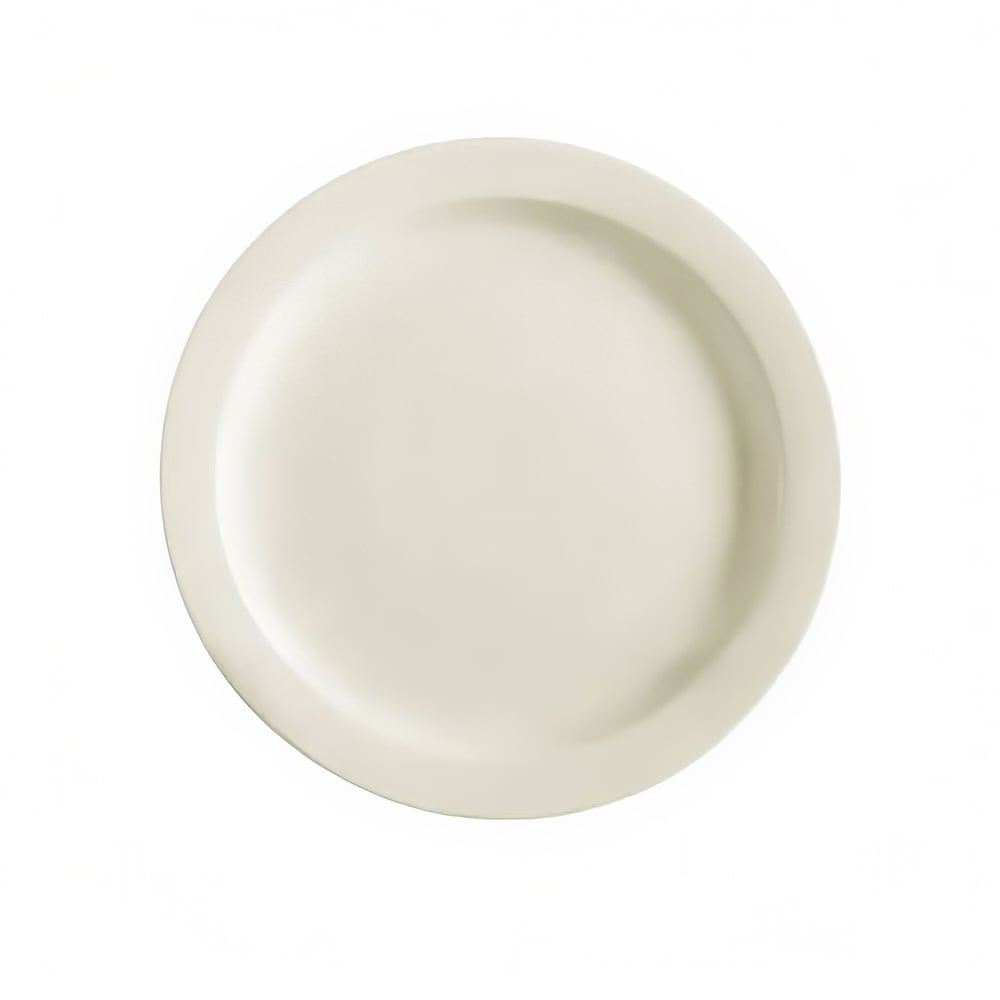 CAC 9" Round NRC Dinner Plate - Stoneware, American White (NRC-8)