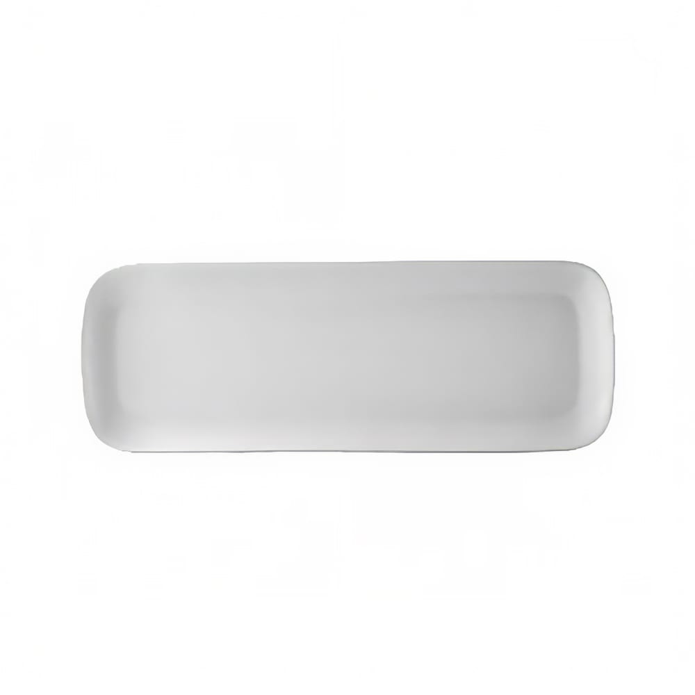CAC Rectangular Oxford Long Tray - 17 1/2" x 4 5/8", Porcelain, Bone White (OXF-C481)