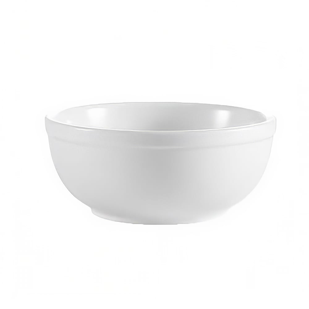 CAC 12 1/2 oz Round Clinton Nappie Bowl - Porcelain, Super White (RCN-15)