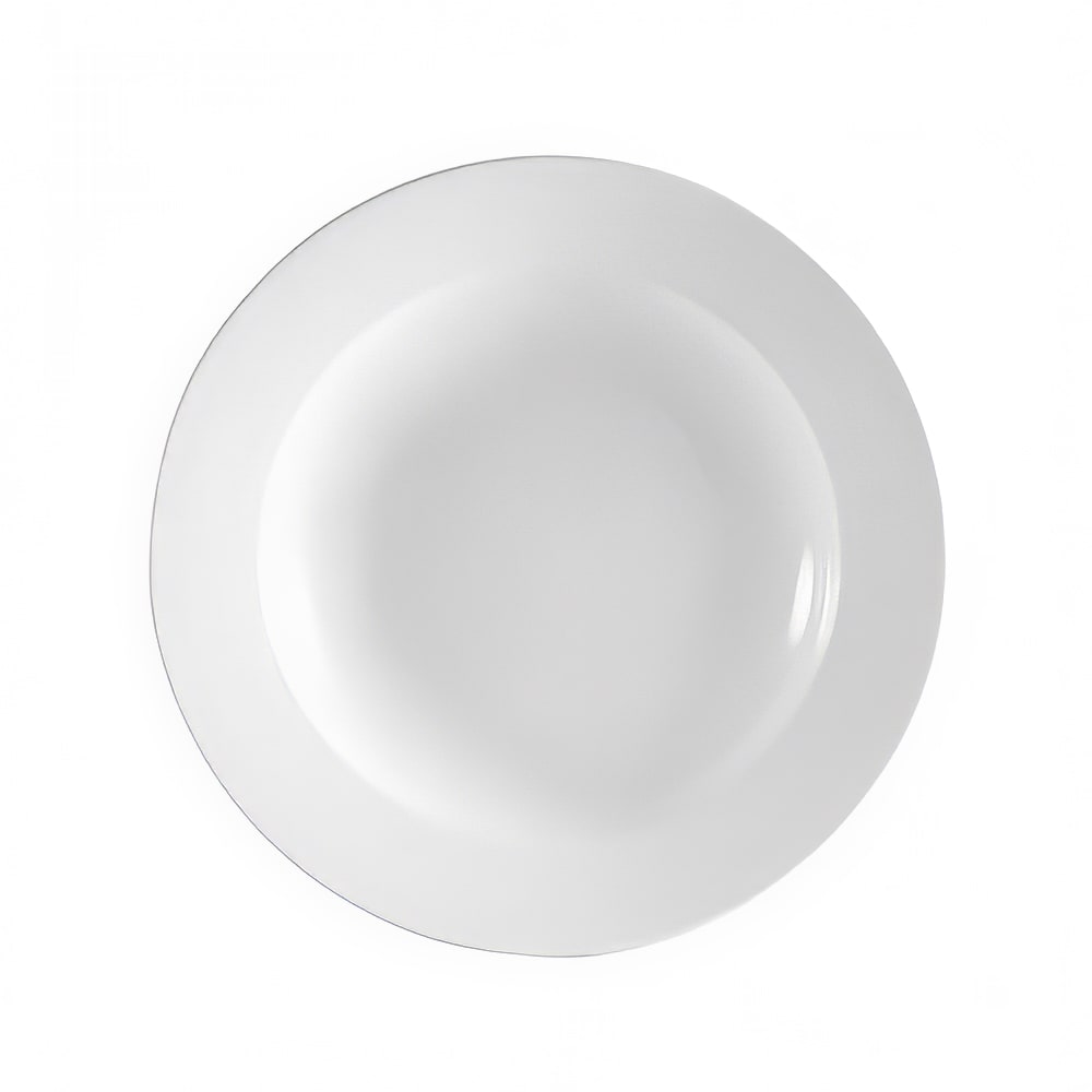 CAC 10 oz Round Super White Rolled Edge Pasta Bowl, Clinton (RCN-3)