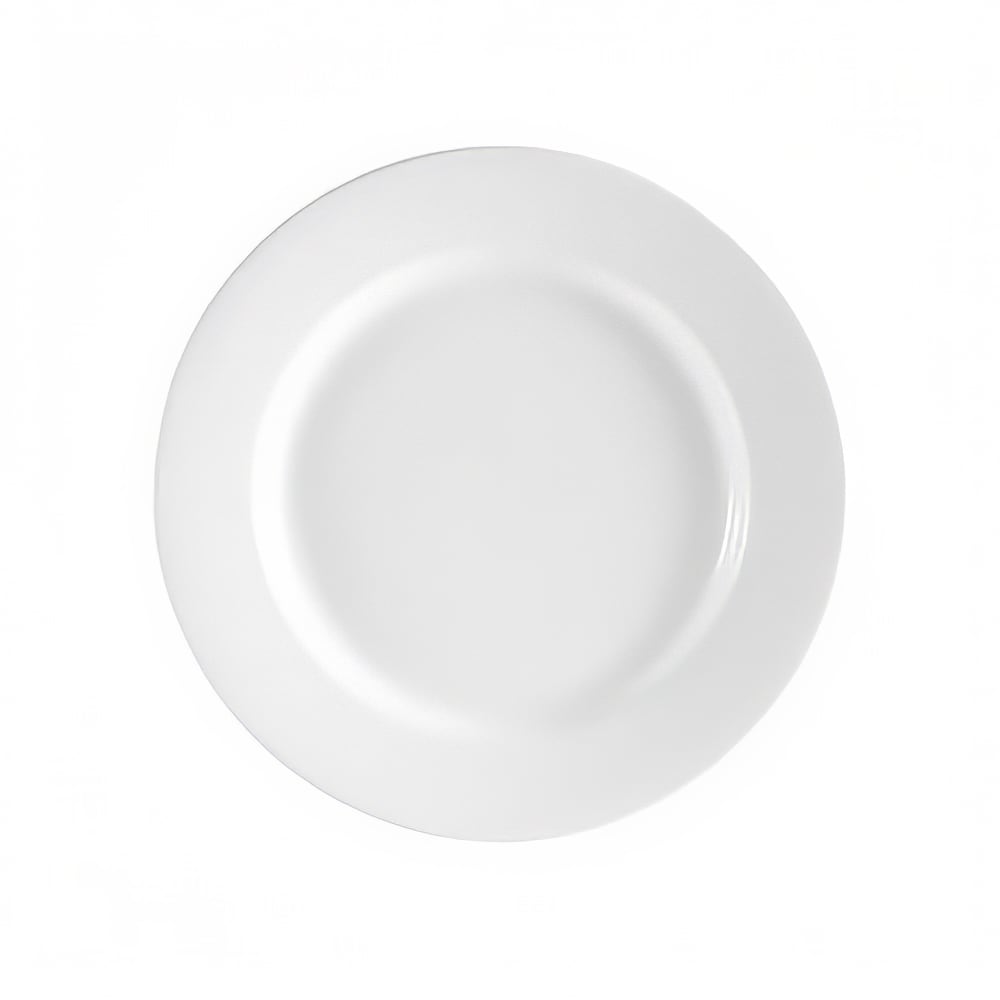 CAC 6 1/4" Round RCN™ Clinton Dinner Plate - Porcelain, Super White (RCN-6)