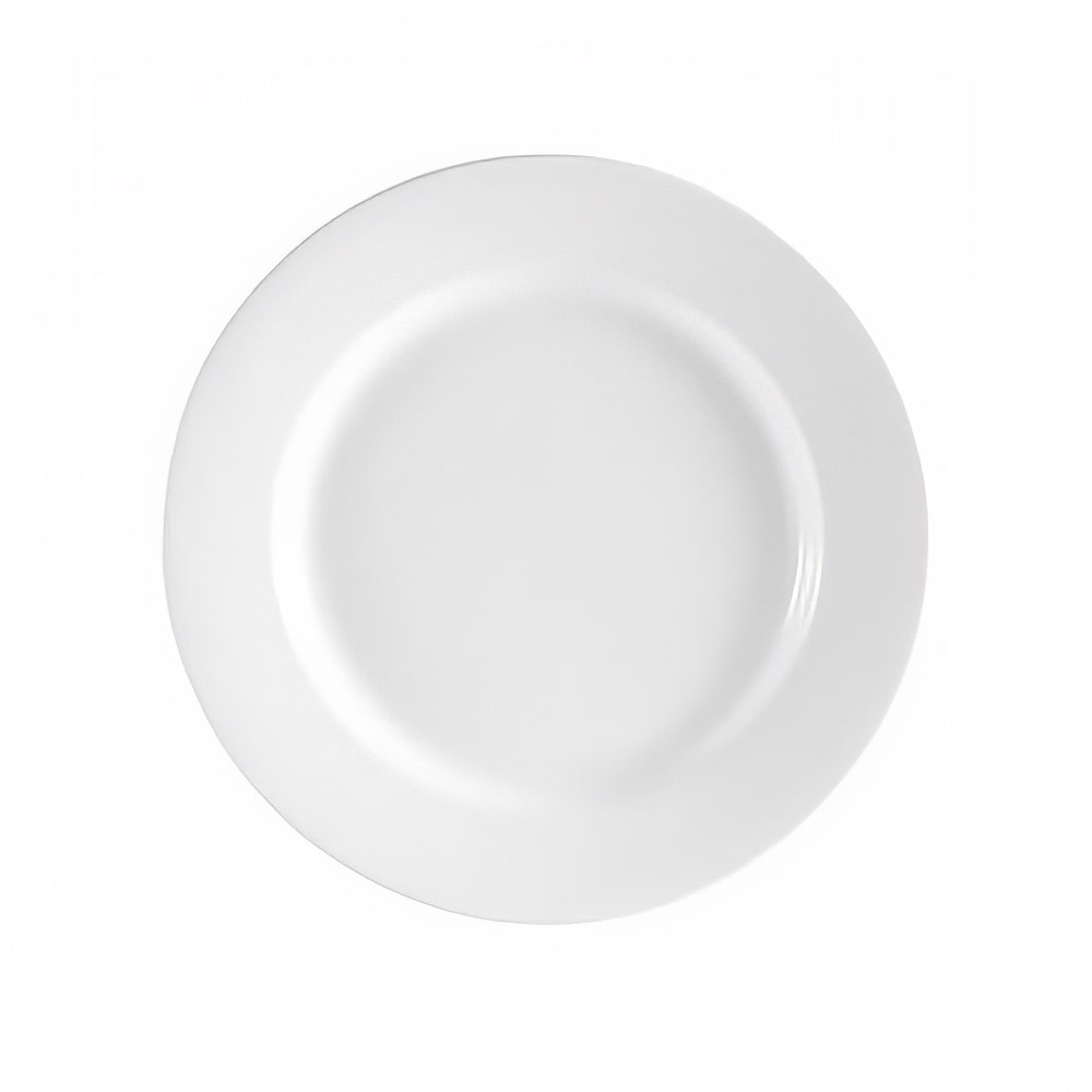 CAC 7 1/2" Round RCN™ Clinton Dinner Plate - Porcelain, Super White (RCN-7)
