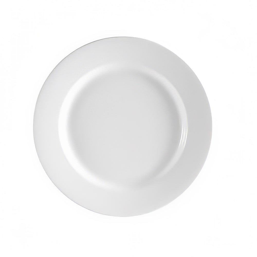 CAC 9 3/4" Round Clinton Plate - Porcelain, Super White (RCN-9)