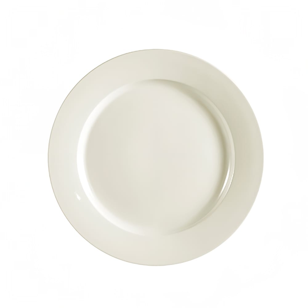 CAC 10 1/2" Round REC Dinner Plate - Stoneware, American White (REC-16)