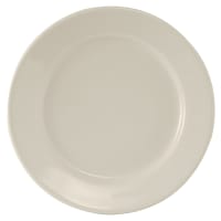 CAC 11 1/4" Round REC Dinner Plate - Stoneware, American White (REC-20) thumbnail 2