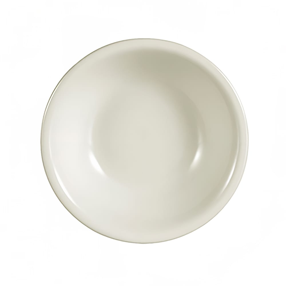 CAC 3 1/2 oz Round REC Fruit Dish - Stoneware, American White (REC-32)