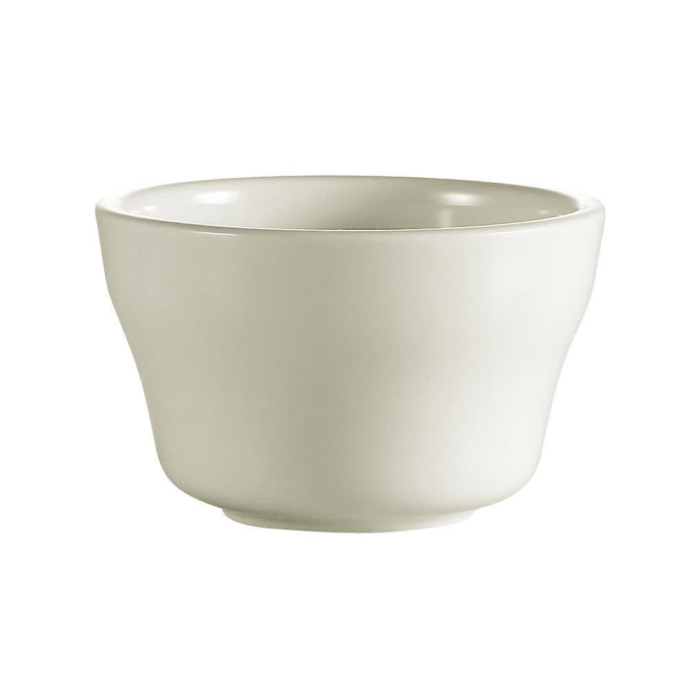 CAC 7 1/4 oz Round American White Rolled Edge Bouillon Cup, REC (REC-4)