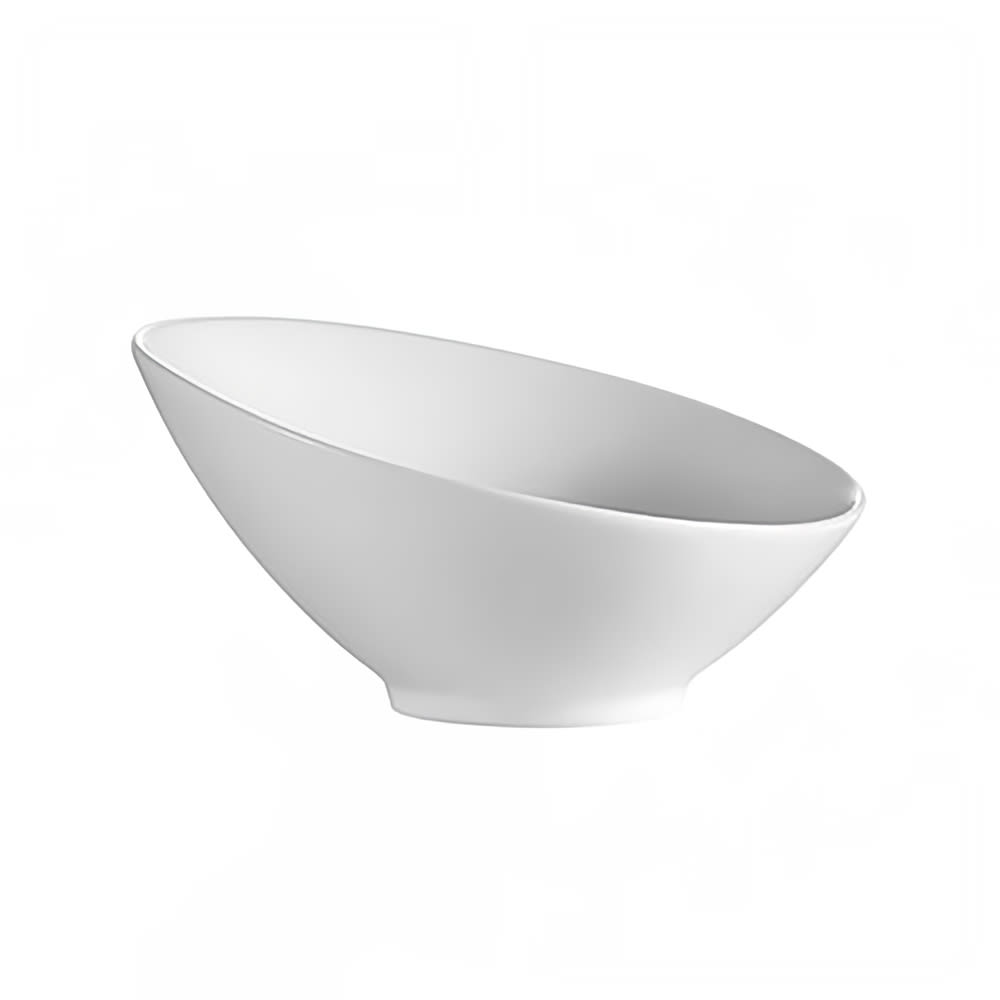 CAC 12 oz Round Sheer Salad Bowl - Porcelain, Bone White (SHER15)