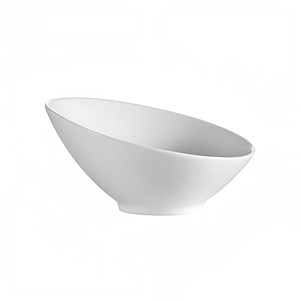 CAC 8 oz Round Sheer Salad Bowl - Porcelain, Bone White (SHERB6)