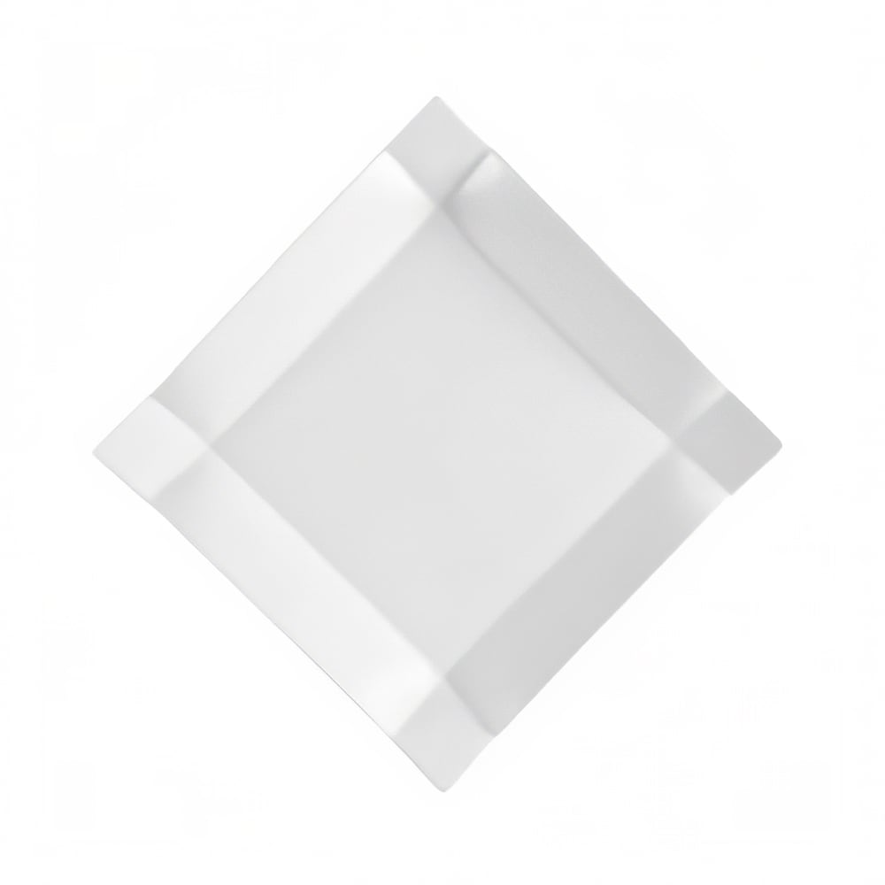CAC 8" Square Times Square Salad Plate - Porcelain, Super White (TMS8)