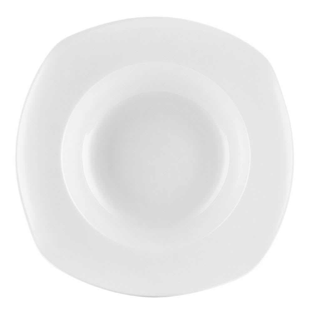 CAC 25 oz Square Universal Pasta Bowl - Porcelain, Super White (UVS-SQ120)