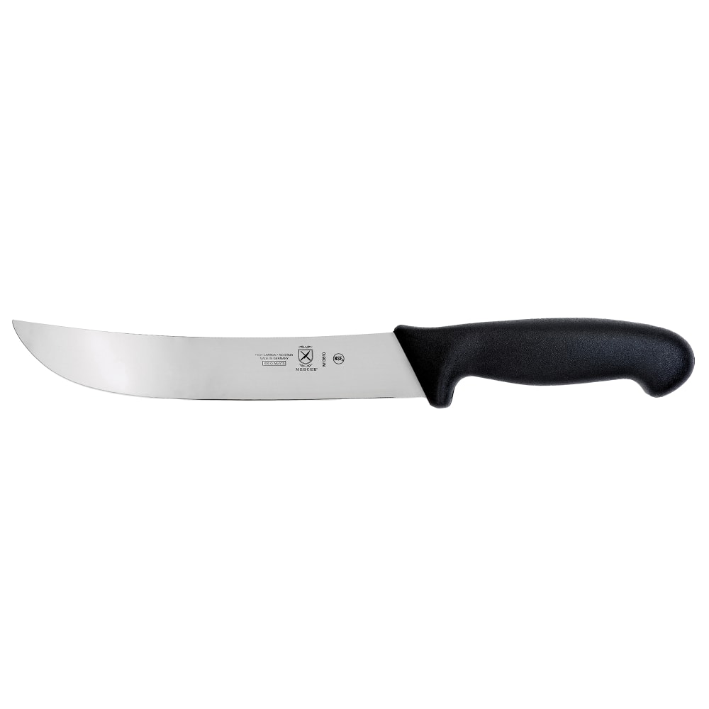 Mercer Culinary M13610 10" Cimeter Knife w/ Black Textured Glass-Reinforced Nylon Handle, High-Carbon German Steel
