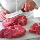 Mercer Culinary M13716 8" Granton Butcher Knife w/ Black Textured Glass-Reinforced Nylon Handle, High-Carbon German Steel thumbnail 5