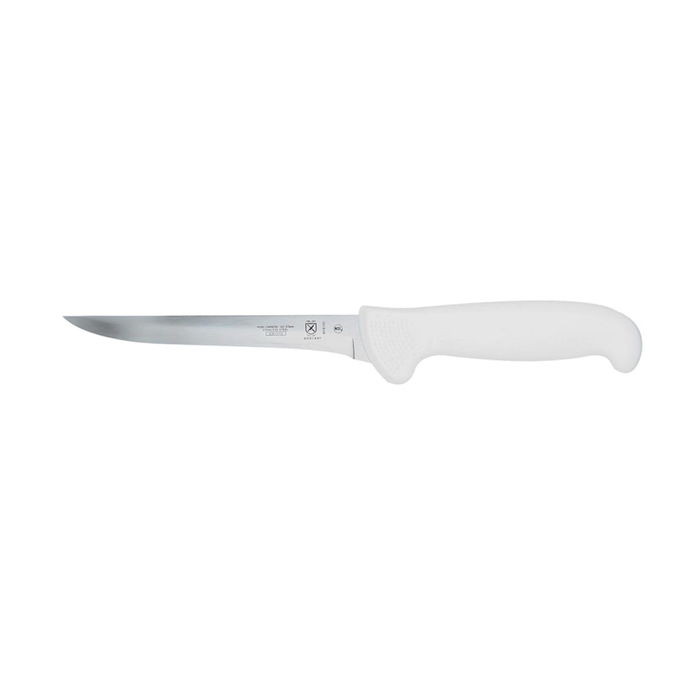 Mercer Culinary M18100 6" Boning Knife w/ White Polypropylene Handle, High Carbon Japanese Steel