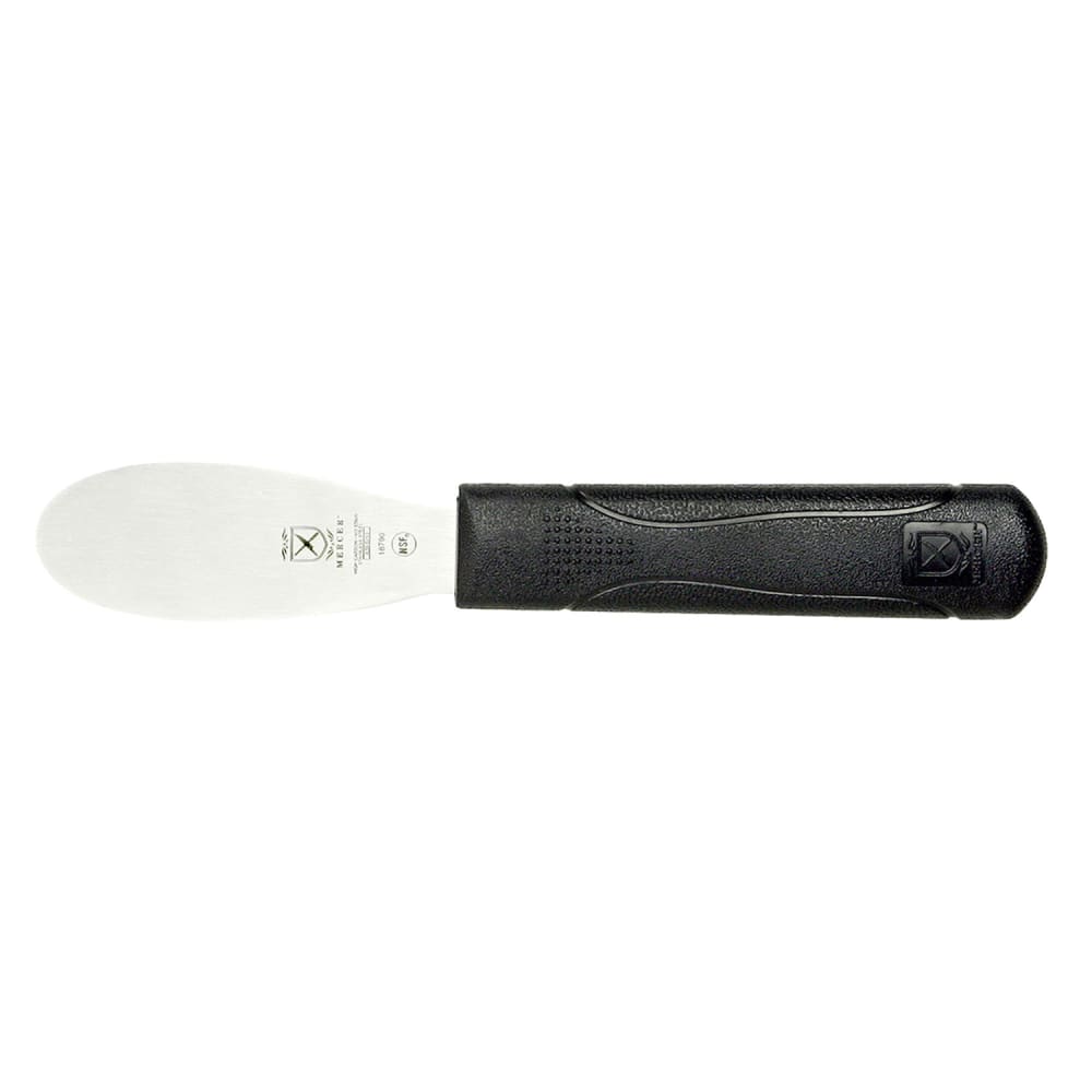 Mercer Culinary M18790 3 1/2" Sandwich Spreader w/ Black Polypropylene Handle, High Carbon Japanese Steel