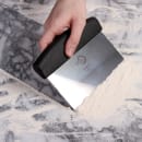 Mercer Culinary M18810P Dough Cutter/Scraper w/ Black Polypropylene Handle - 6" x 3", High Carbon Japanese Steel thumbnail 2