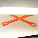 Mercer Culinary M18930 Cutting Board Holder - 15 3/8" x 11 3/8", Silicone, Orange thumbnail 5