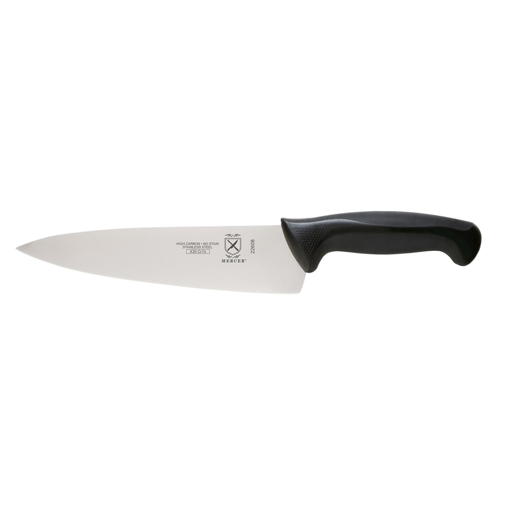 Mercer Culinary M22608 8" Millennia Chefs Knife w/ Black Santoprene Poly Handle
