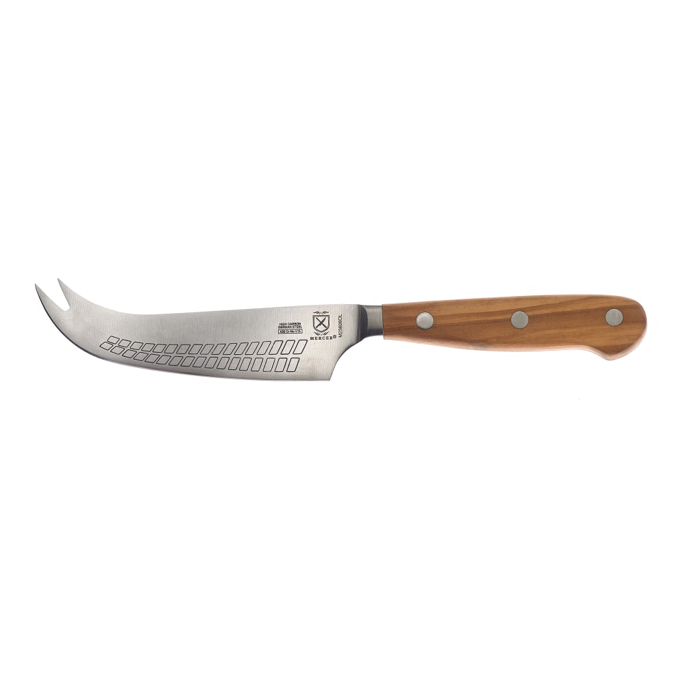 Mercer Culinary M23606OL 4 3/4" Hard Cheese Knife w/ Olive Wood Handle, High Carbon German Steel