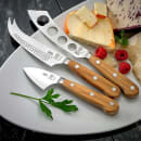 Mercer Culinary M23608OL 3 Piece Cheese Knife Set w/ Olive Wood Handle, High Carbon German Steel thumbnail 4