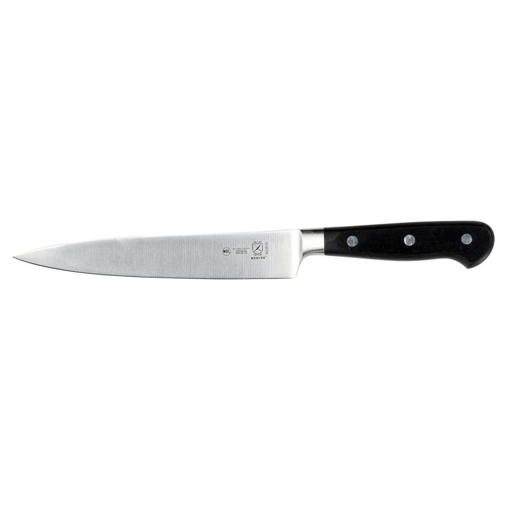 Mercer Culinary M23630 7" Fillet Knife w/ Black Ergonomic Delrin® Handle, High-Carbon German Steel
