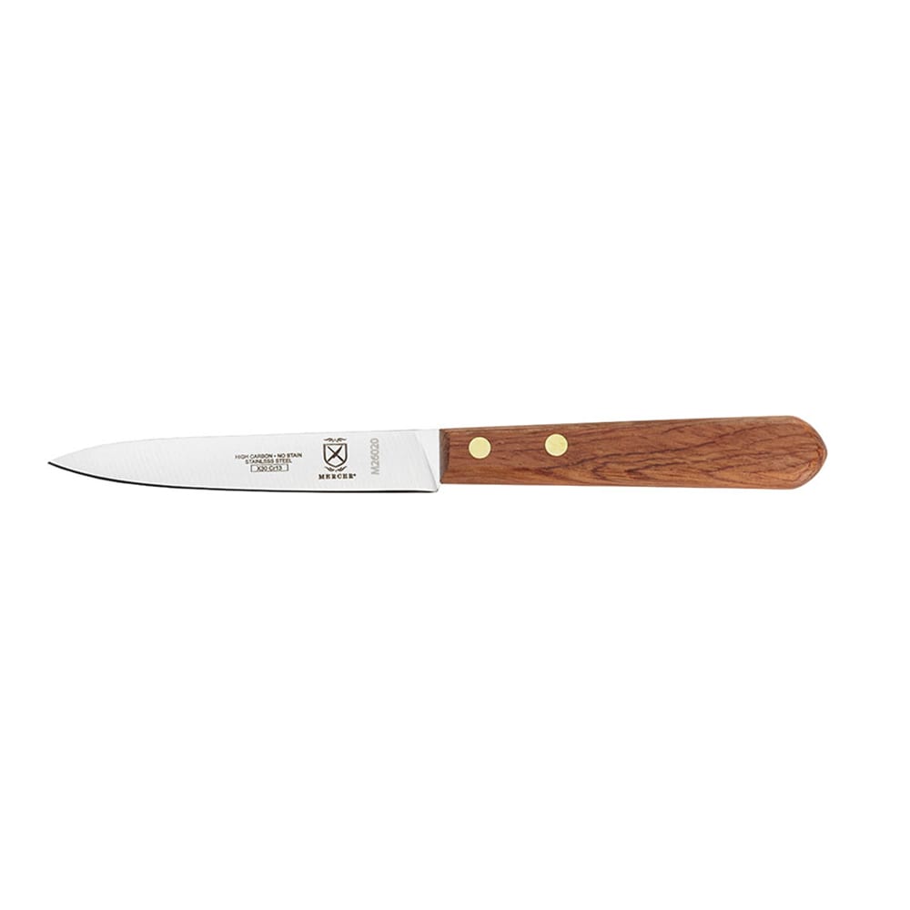 Mercer Culinary M26020 4" Paring Knife w/ Rosewood Handle, High Carbon Japanese Steel