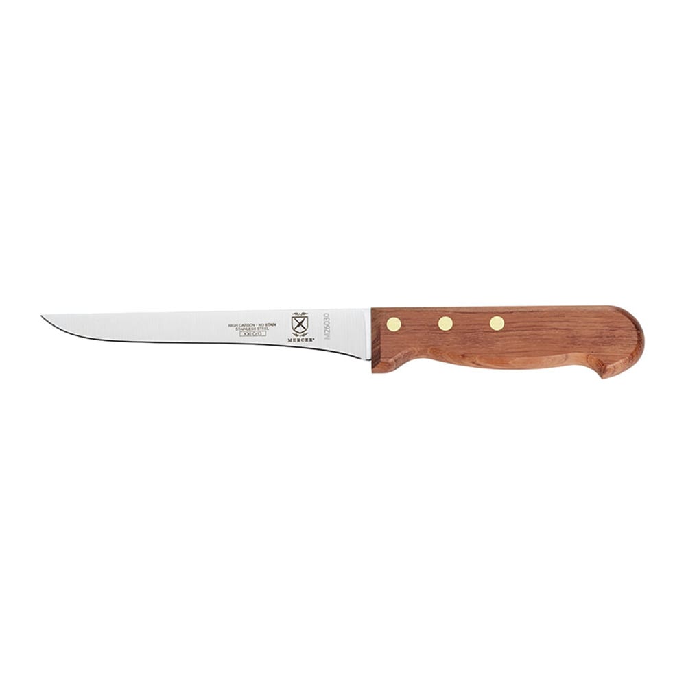 Mercer Culinary M26030 6" Boning Knife w/ Rosewood Handle, High Carbon Japanese Steel