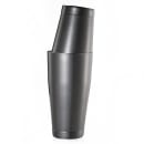 Barfly 28 oz & 18 oz Diamond Lattice Stainless Bar Cocktail Shaker Set, Black (M37200BK) thumbnail 2