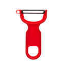 Mercer Culinary M33071RDB "Y" Peeler w/ Straight Edge, Ergonomic Polypropylene Handle, Red thumbnail 2