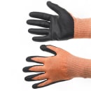 Mercer Culinary M33425L Food Processing Gloves HPPE Reinforced - Large, Orange w/ Brown Cuff thumbnail 2