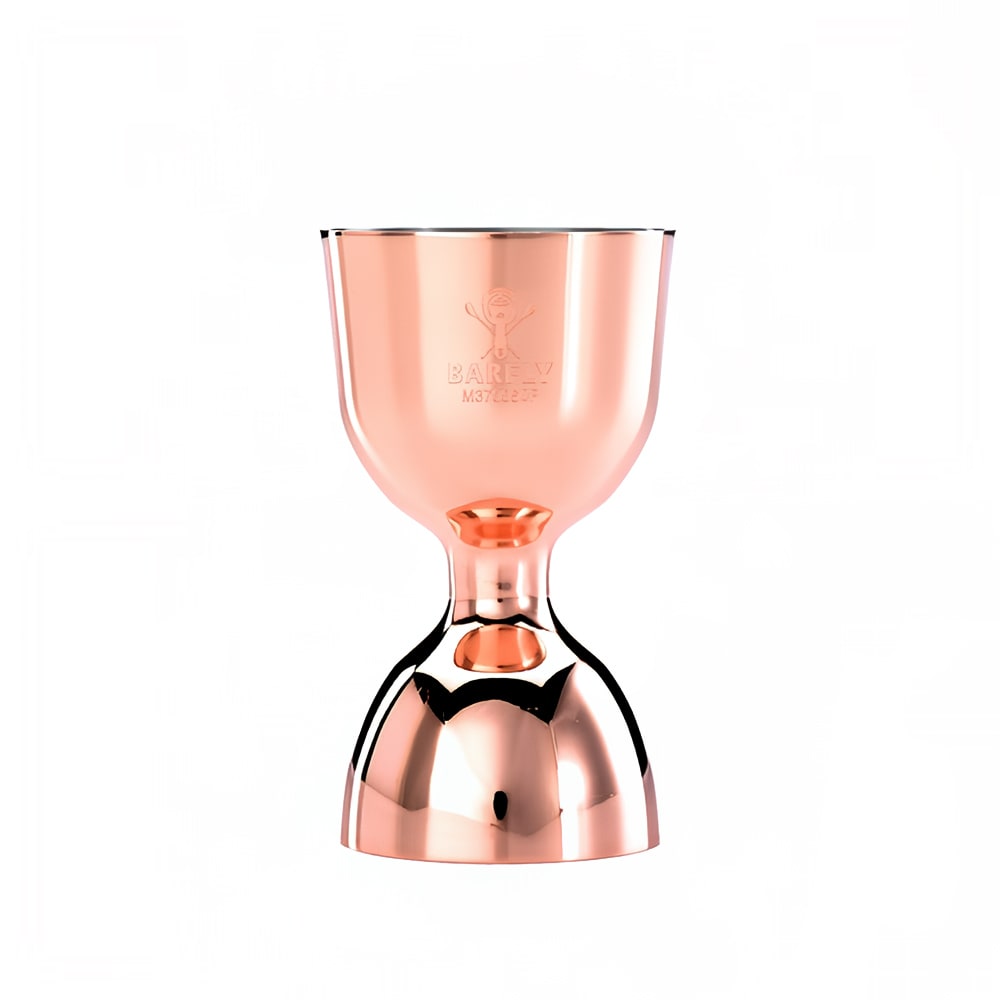 Barfly Straight Rim Bell Jigger - 1 oz & 2 oz, Copper (M37006CP)