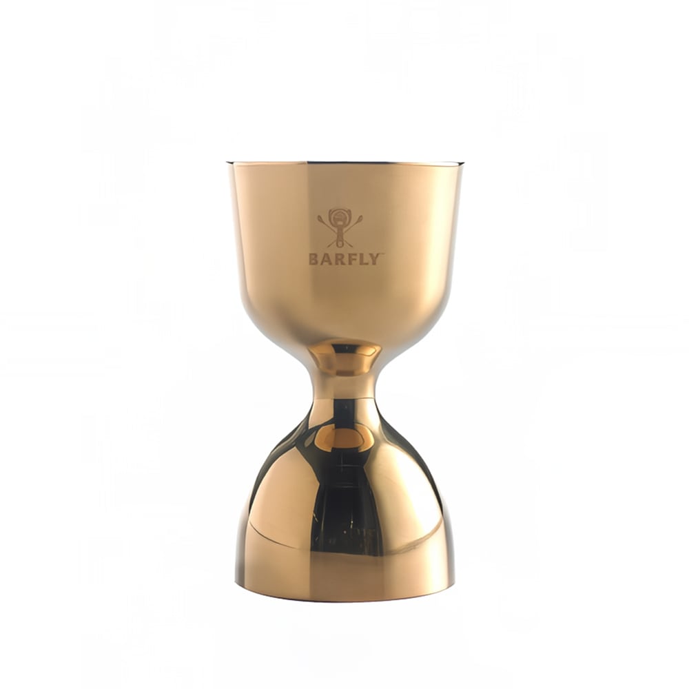 Barfly Straight Rim Bell Jigger - 1 oz & 2 oz, Gold (M37006GD)