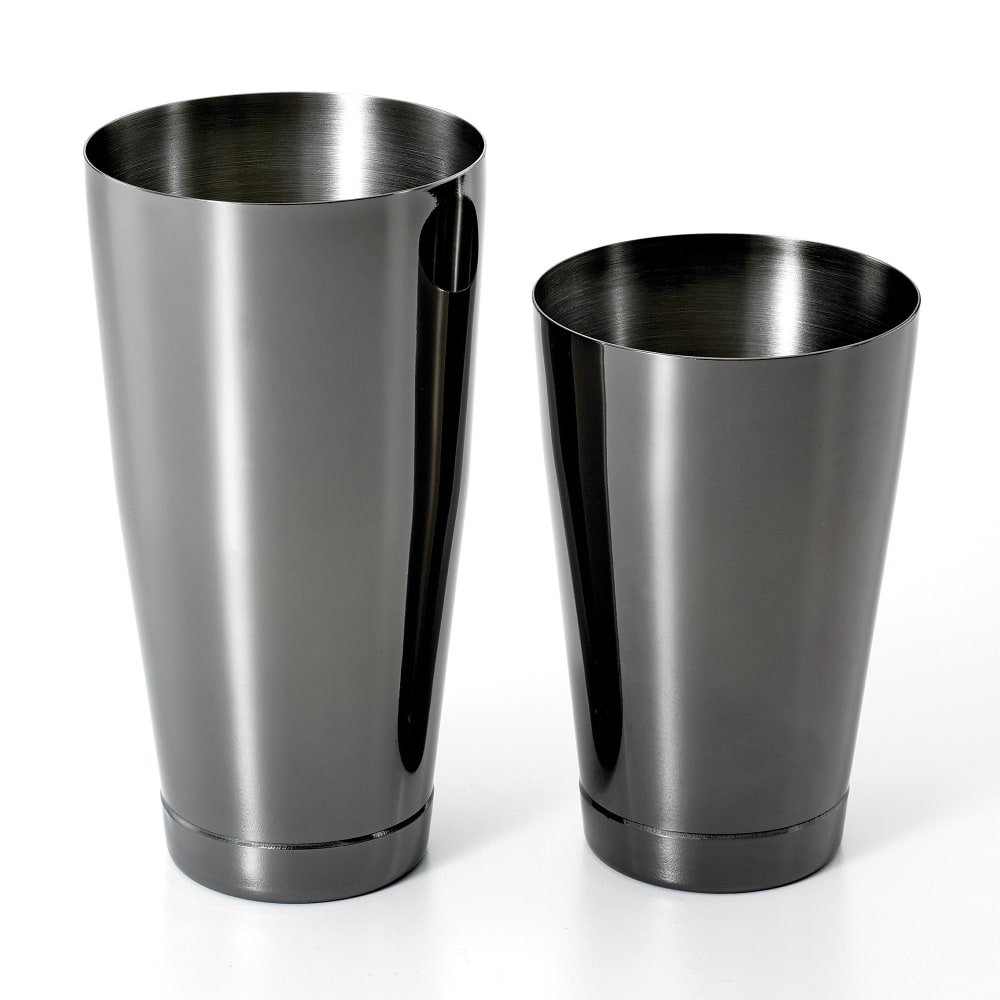 Barfly 28 oz & 18 oz Stainless Bar Cocktail Shaker Set, Gun Metal Black (M37009BK)