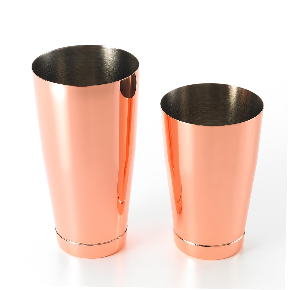 Barfly 28 oz & 18 oz Stainless Bar Cocktail Shaker Set, Copper (M37009CP)