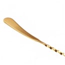 Barfly 13 3/16" Japanese Bar Spoon w/ Machined End, Gold (M37010GD) thumbnail 3