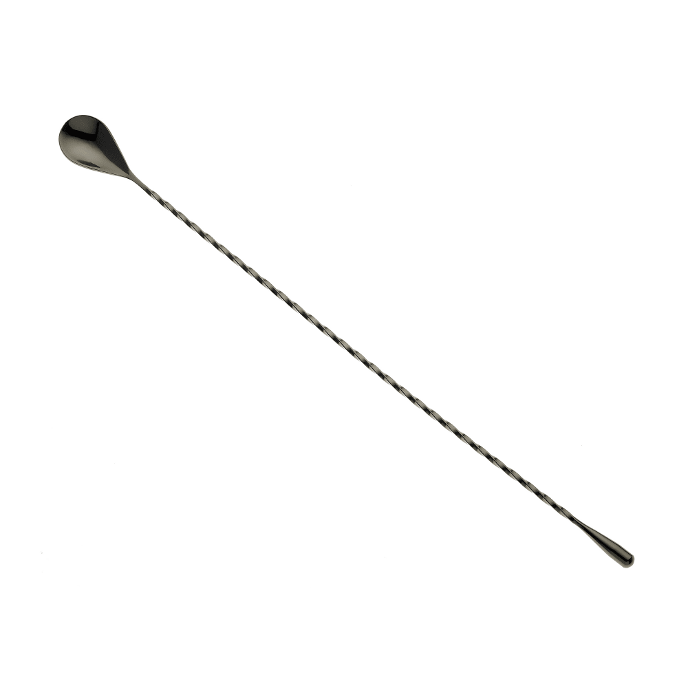 Barfly 15 3/4" Bar Spoon w/ Weighted Teardrop End, Gun Metal Black (M37013BK)