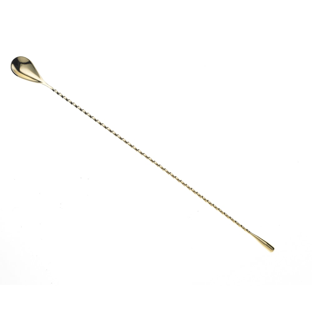 Barfly 15 3/4" Bar Spoon w/ Weighted Teardrop End, Gold (M37013GD)